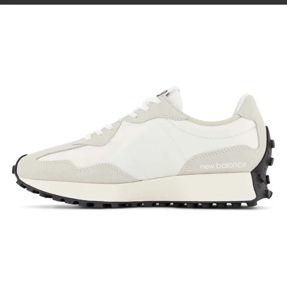 New Balance 327 Lifestyle White and Black Sneakers - Picture 2 of 10
